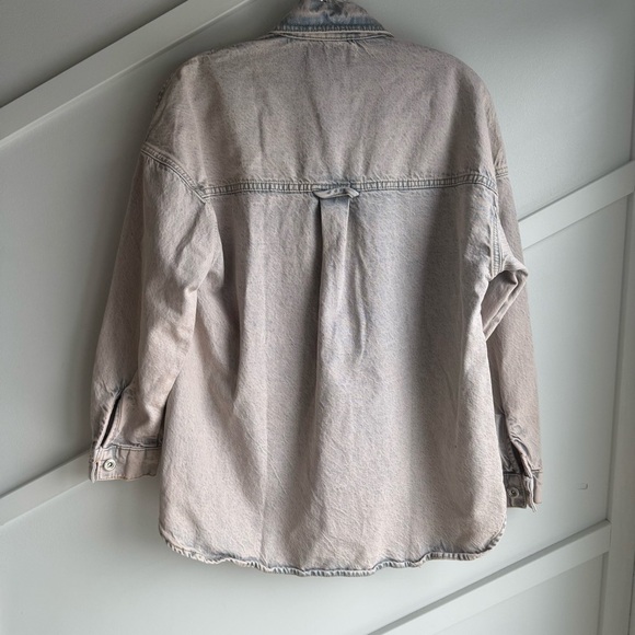 Zara Light Pink Jean Jacket - Picture 3 of 10